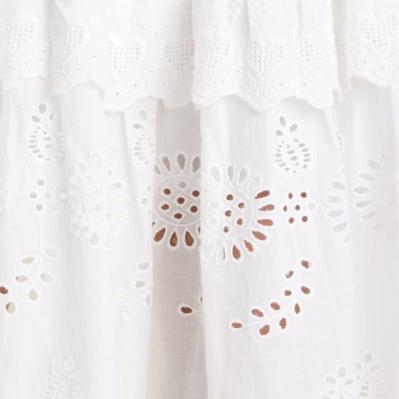 LoveShackFancy Antonella White Eyelet Dress NWT - Picture 9 of 16